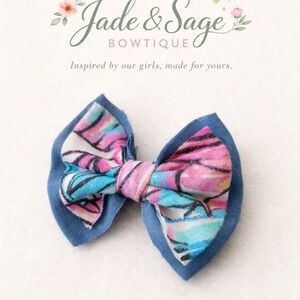 Jade & Sage Colorful Kids Bow